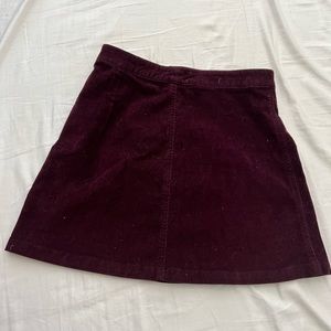 Aritzia dark red/purple a line skirt